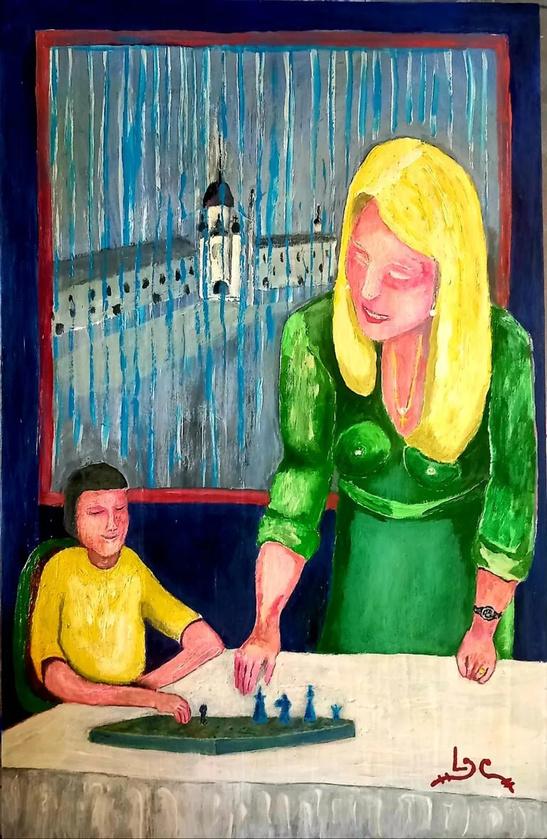 „Șahul, metaforă a vieții” — pictură de Luis Ludovic Garcia Camarero