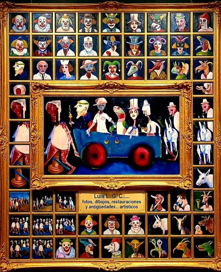 „Circul – ansamblu de miniaturi” — pictură de Luis Ludovic Garcia Camarero